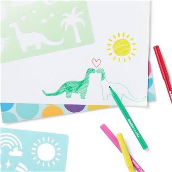 20pc Super Sketches Stencil Set - Mondo Llama - Picture 4 of 5